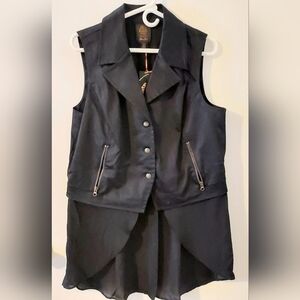 NWT Mad Hatter Black Vest | Alice Through the Looking Glass | Size Large